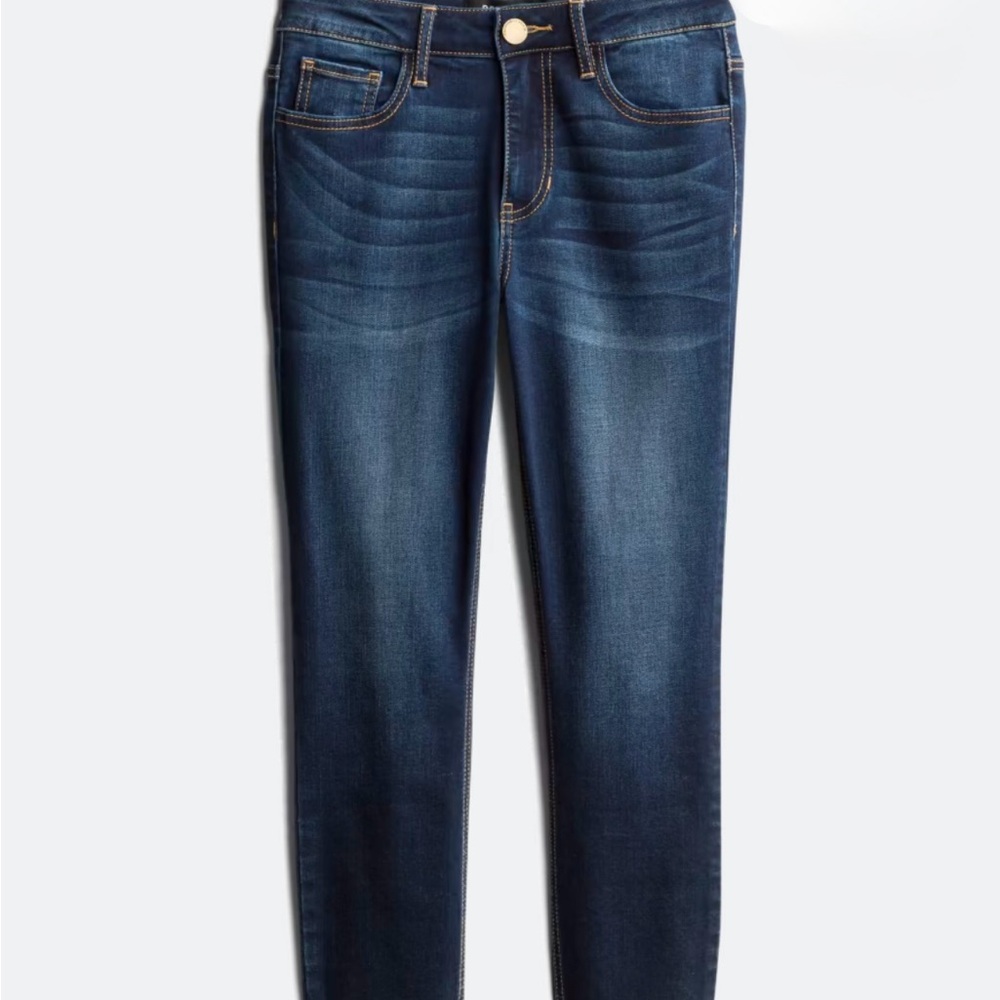 Classic Blue Distressed Skinny Jeans